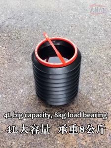 Car Trash Can 4L Car Foldable Mini Dustbin Car Storage Bucket Car Container Barrel Trash Bin Fishing Bucket Car Dustbin Garbage Bin Garbage Can Rubbish Bin