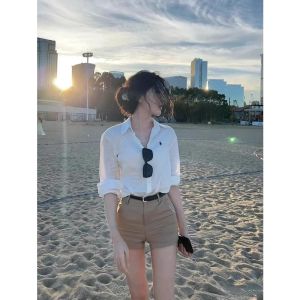 High Waist Stretch Skinny Jean Shorts