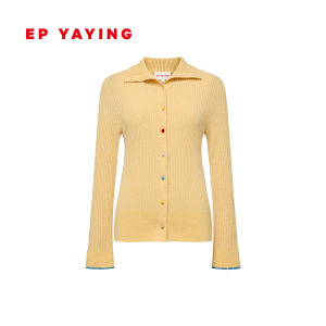 EP YAYING | Wool Cashmere Turtleneck Slim Fit Knitted Top Long Sleeve