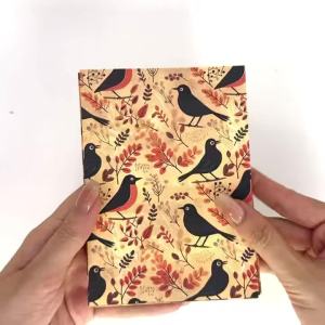 20pcs/set Vintage Halloween Scrapbook Paper Owl Bat Skull Cat Decorative Craft Paper for Journal Card Making DIY Gift Wrapping