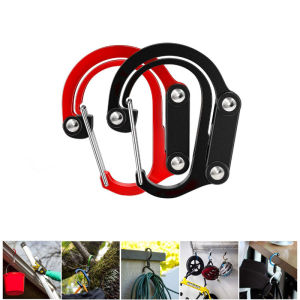 D-Shaped Climbing Buckle Multi-Functional Hook Camping Cycling Home Daily Car Fishing Climbing Buckle Outdoor Utility
