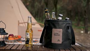 [Woodz] Shinetrip Round Easy Folding Bucket 10L 20L Black Khaki Camping Portable Water Basin Storage Bucket