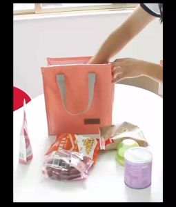 กระเป๋าใส่อาหารกลางวันเก็บความเย็น ปิกนิกกล่องอาหารกลางวันแบบพกพากันน้ำ