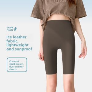 miiow | Womens Fitness Yoga Pants High Waist Nine Points Thin Running Sports Shorts Summer Cool Outerwear Casual High Waist Trousers