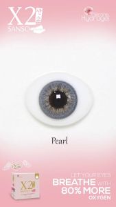 X2 Sanso Color Pearl Monthly Softlens Warna