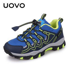 Kids Hiking Shoes 27-40 Anti-Skid Cool Oxford Fabric Water-Repellent Lively Boys Breathable Casual Outdoor Walking Shoes Children Sneakers Durable Fashion Sytle Kindergarten Teenagers Sports Footwear Youngsters Primary School Students Mountaineering Boots