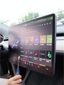 For Tesla Navigation Film Protector Central Control Touch Screen Protective Film HD Film Front Rear Screen Protective Model 3 YL