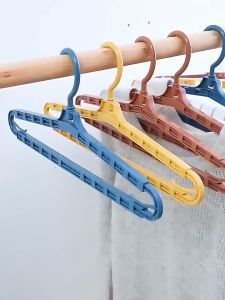 Yiha ไม้เเขวนเสื้อ ไม้แขวนเสื้อ ปรับ ยืด หด ได้ ไม้แขวนผ้าพลาสติก hanger