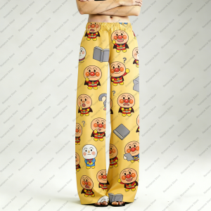 Bandai | Womens Y2K Breadman Pajamas Set Anime Womens Pants Cartoon Couple Walking Home Pajamas Trousers High-quality Casual Homewear