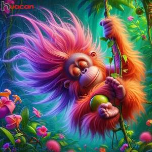 Huacan Diamond Painting Novelties Monkey Diamond Mosaic 5d Animal Cross Stitch Embroidery In Complete Kit Modern House Decor