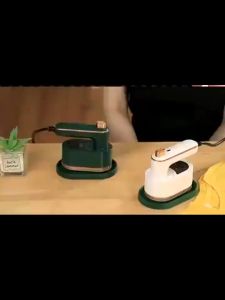 2 in1 Mesin Setrika Elektrik Mini Travel Iron Portable Rotatable Handheld Setrika Basah dan Kering dengan Tangki Air 50ml & Tenaga Tetap 40W