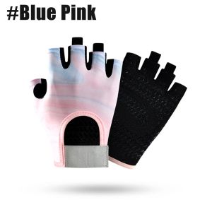 1Pair Workout Anti-Slip Gloves for Women Men Breathable Adjustable Strap Gym Gloves for Weightlifting Cycling Gym Accessories