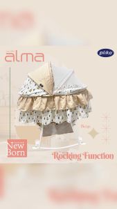 Pliko Cradle Swing B608AN - Box Oval - Ranjang Bayi Ayun + Kelambu