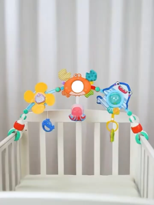 SG EmmAmy® Baby Bed Bell Baby Toy Stroller Arch Musical Rattle Adjustable Clip Crib Mobile Hanging Bed Educational Toys