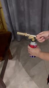 ปืนพ่นไฟทองเหลืองใหม่ล่าสุด! หัวพ่นไฟ หัวพ่นแก๊สกระป๋อง RAPTOR R2 รุ่นใหม่ จุดไฟในตัว วัสดุทองเหลืองแท้