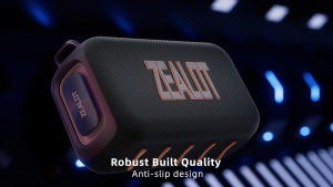 ZEALOT S85M Loa Bluetooth di động công suất 50W pin 8000mAh Bluetooth 5.3 đèn RGB nhiều màu kết nối TWS stereo không dây thật kèm đôi micro dùng dã ngoại cắm trại tụ tập bạn bè âm thanh gia đình máy tính để bàn