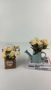 ROSE SEGI CABANG 5 ARTIFICIAL MAWAR SENTUH PESTA BUATAN MEJA BERKUALITAS PREMIUM DEKORASI RUMAH PERNIKAHAN BUNGA SUTRA ASLI CHRYSAN MURAH IMPORT BUKET  ARTIFISIAL