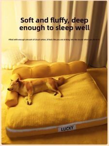 hipidog | Warm Washable Dog Bed for Medium to Large Dogs