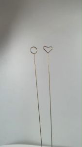 ก้านเสียบการ์ดเล็ก แบบเหล็ก (แพ็ค1ชิ้นแพ็ค10ชิ้น) ก้านเสียบการ์ดวาเลนไทน์ ไม้เสียบการ์ดนามบัตร ก้านเสียบรูป จัดช่อ DIY