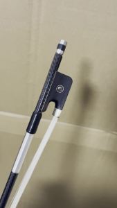 Durable Lightweight Well-Balanced Premium Black Weave Woven Carbon Fiber Viola Bow 4/4