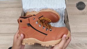 Sepatu Safety Sefty Boots Pria Morisey Zip Sleting Risleting Lavio Thief