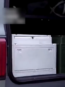 Outdoor Camping Black/White Storage Box 30/55L Large Capacity Car Trunk Foldable Box Toy Organizer