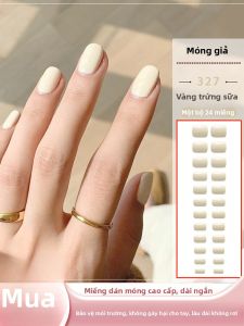 MONLEYTA | Nhựa giả móng tay thủ công ngắn dài trung bình mùa thu đông cao cấp mới 2025 Món quà hoàn hảo cho phụ nữ