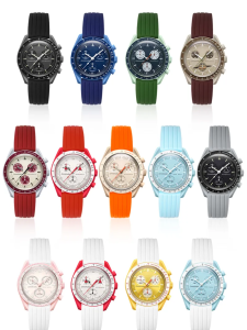 Dây Đeo Đồng Hồ Silicon Omega MoonSwatch Cao Su Đàn Hồi Cao Mercury Swatch Omega Hợp Tác Dây Đeo Tay Đồng Hồ Đeo Tay