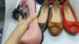 [HCM]Giày Búp Bê Bệt Da Bò Thật Siêu Êm Gắn Nơ MORBIDO M306