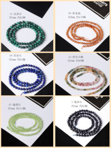 Natural Crystal Quartz Semi-Precious Stones Scatter Beads Bracelet Yellow Crystal Turquoise Grape Stone Hand Chain Fashion Jewelry