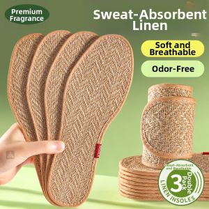 MICUI | Deodorizing Sweat Absorbing Breathable Mugwort Flax Insoles