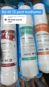 Combo 3 lõi lọc thô Korihome 1 sediment 1 Pre carbon 1 Post carbon