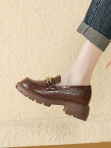 MIFEI | Wool-lined Loafer Shoes for Short Women