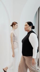 PLUS SIZE LONG SLEEVE DRESS INNER ORGANIC COTTON BY VAYTITA