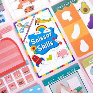 Scissor Skills Activity Book Fun Cutting & Creative Activities for Preschoolers Fine Motor Skills Craft Kit Gifts for Kid