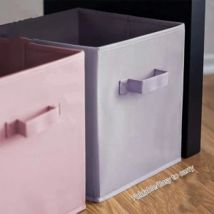 BekaHome กล่องผ้าลินิน กล่องเก็บเสื้อผ้า สิ่งของ พับเก็บได้ Foldable non-woven fabric storage box กล่องลิ้นชักเสื้อผ้าหอพักของใช้ในครัวเรือนพับได้กล่องพับได้สำหรับตู้เสื้อผ้ากล่องเก็บเสื้อผ้า