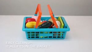 Cutting Play Food for Kids Kitchen Toys Food Cutting Fruits and Vegetables Pretend Play Set