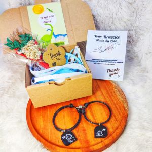 GELANG DINO COUPLE TERBARU TARIK EKOR + FREE BOX