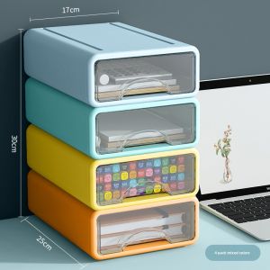 Transparent Desktop Storage Box Drawer Office File Organize Fantastic Student Desk Shelf Glove Compartment