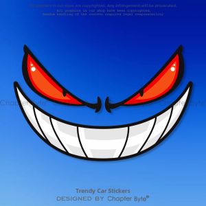chapter byte | Trendy Custom Devil Eye Sticker for Vehicle Exterior Decoration