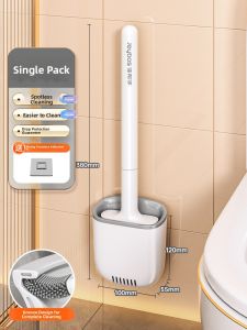 JOYBOS | Home Bathroom Nozzle-Free Cleaning Toilet Brush wall-mountable