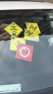 New Driver Please Be Patient Signs 12x12cm Rookie Car Signs
