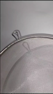 MAKAPAL STAINLESS STEEL STRAINER W/ PLASTIC HANDLE & HOOK FOOD STRAINER OIL STRAINER NOODLE STRAINER/SALAAN