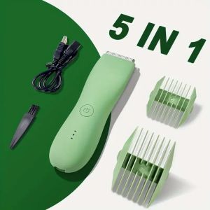 Kemei Body Hair Trimmer Shaver For Women Men Ball Groin Pubic Electric Razor Waterproof Hair Removal Epilator Clipper