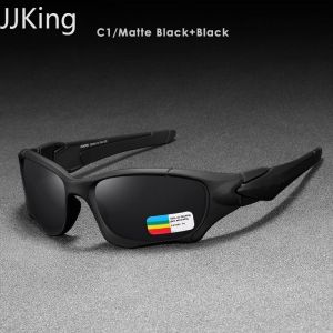 【JJKing】 Large Frame Sunglasses for Men Original UV400 UV Protection Sports Tactical Goggles Eye Glasses for Men Style Classic Riding Windproof Glasses