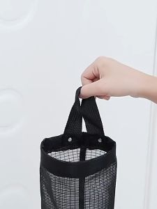 E.B. Garbage Bag Organizer Plastic Bag Holder Grey/Black