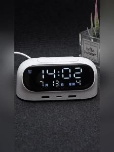 Bull | Ổ Cắm Đầu Giường USB Đa Chức Năng Có Bộ Chuyển Đổi Kèm Báo Thức
