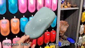 AIKKA CS2 Frosted Glass Blue | Old School Solid Series | Automotive 2K Car Paint Motor Aerosol Cat Bancuh Kereta DIY 车漆