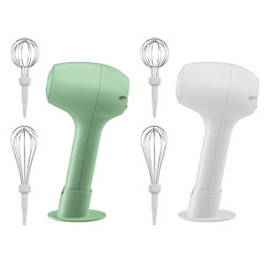 【New Arrival】 Electric Small Hand Mixer One-Button Start with 2 Stainless Whisks and Stand for Whipping Or Mixing Eggs Butter Cream