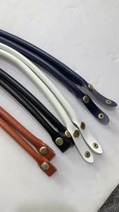 1/2PCS Bag Straps PU Leather DIY Handmade Handles Black Brown Replacement Strap for Crossbody Shoulder Handbag Handle 40cm